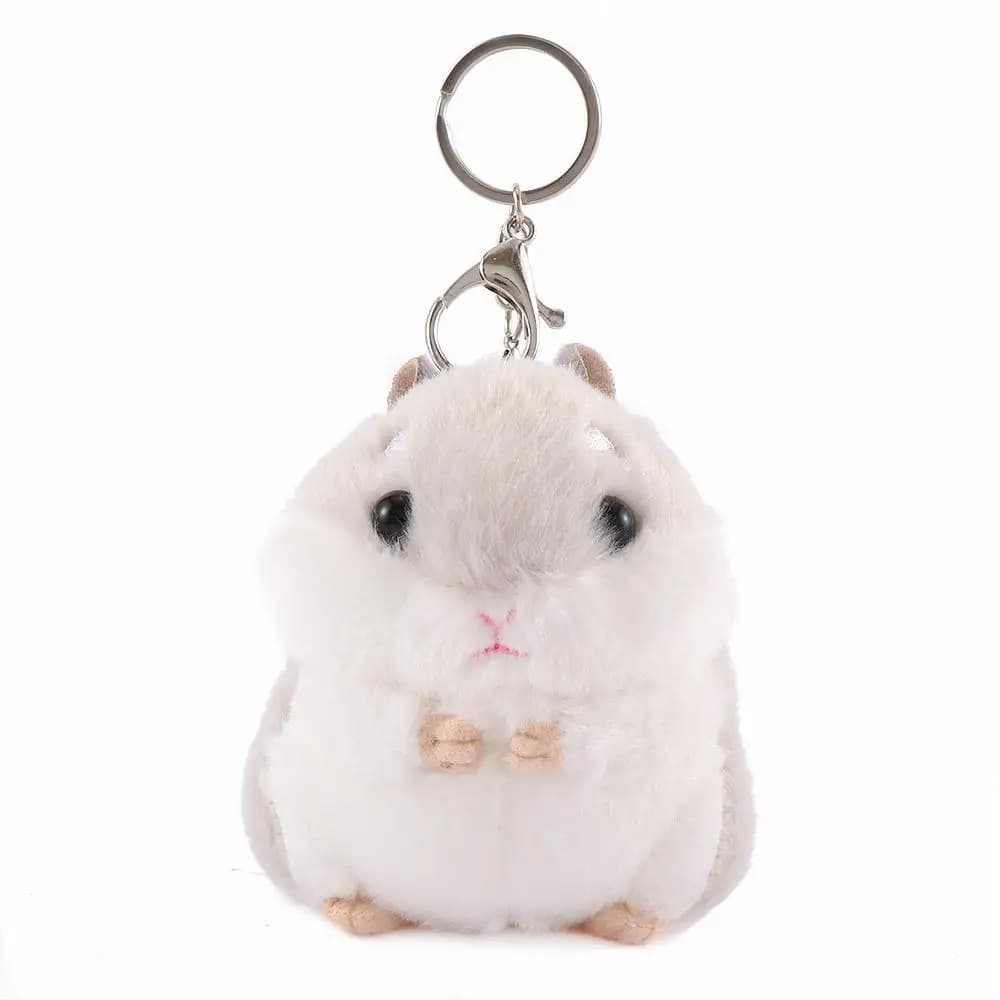 Portachiavi Creativo a Forma di Animale Imbottito Morbido: Criceto, Topo - Regalo di Compleanno