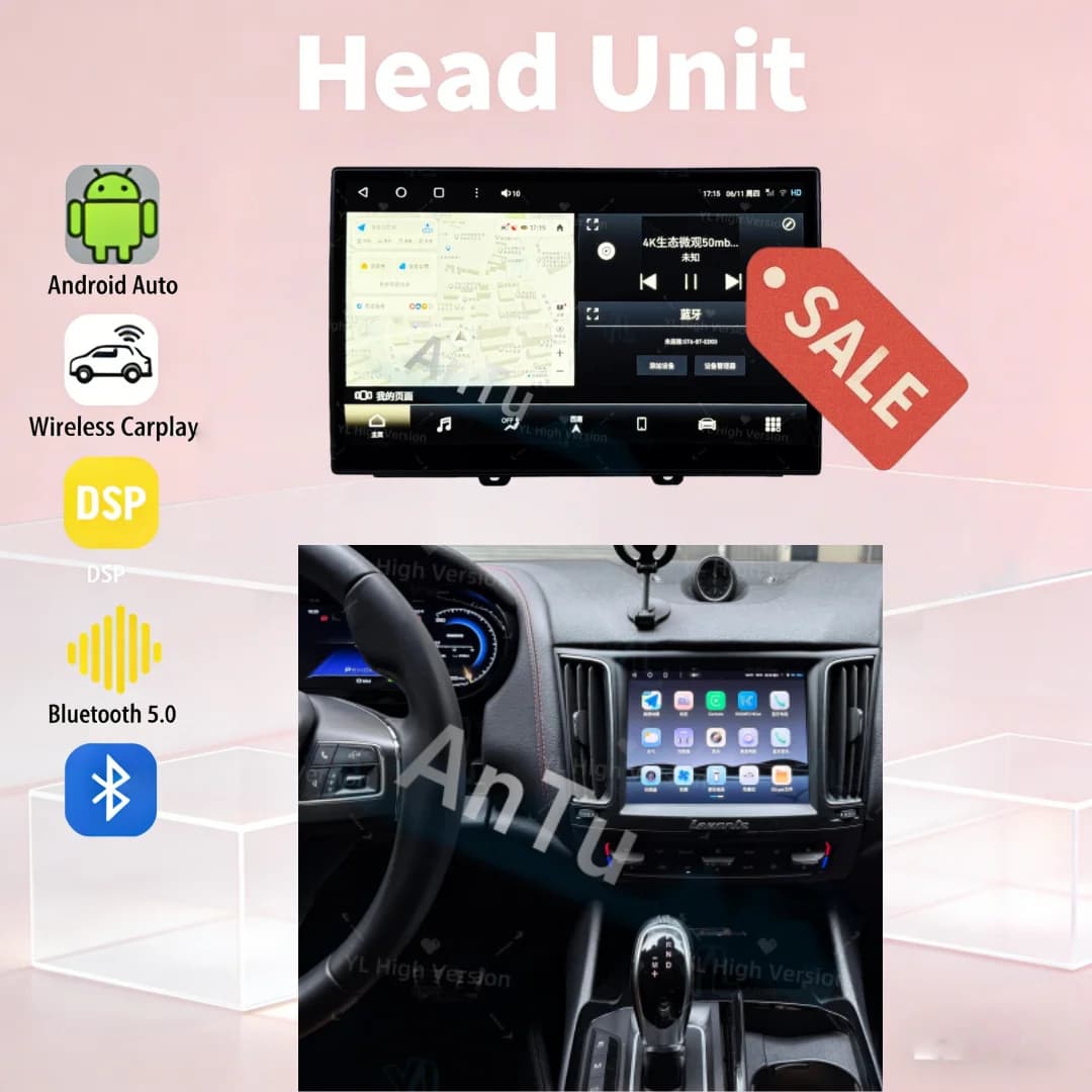 8.4" Android 13 Car Video Player Multimedia Receiver Radio For Maserati Levante 2016-2020 with 4G LTE Carplay Stereo Bluetooth 5
