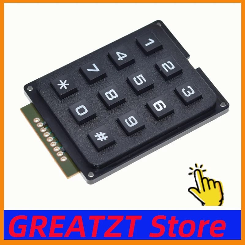 GREATZT 4x4 4X3 Matrix Array 16 Keys 4*4 Switch Keypad Keyboard Module for Arduino