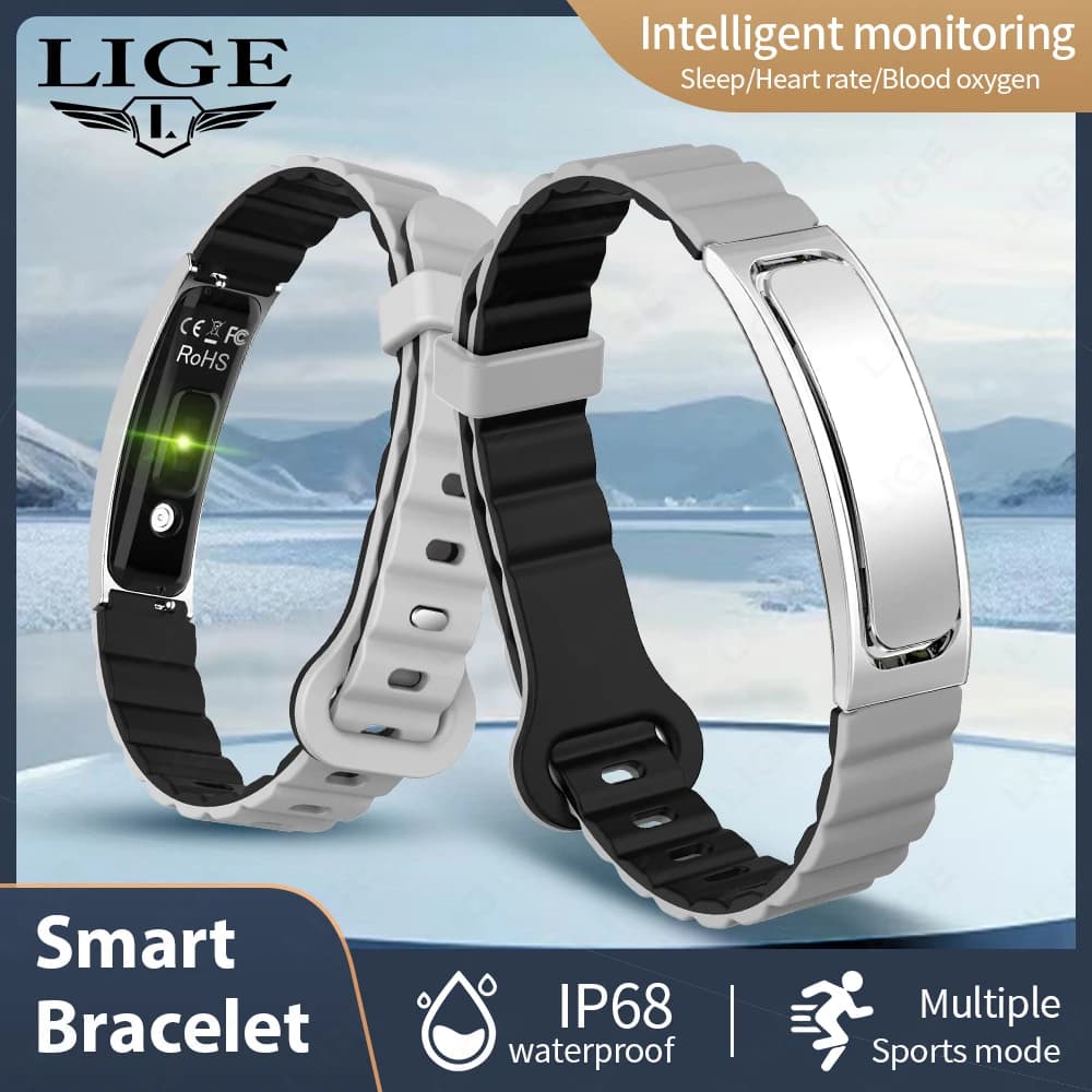 Nuovo Braccialetto Smart Sportivo 2026, Fitness Tracker Impermeabile in Silicone, Cardiofrequenzimetro, Monitoraggio Ossigeno nel Sangue e Sonno, Smartwatch per Uomini e Donne