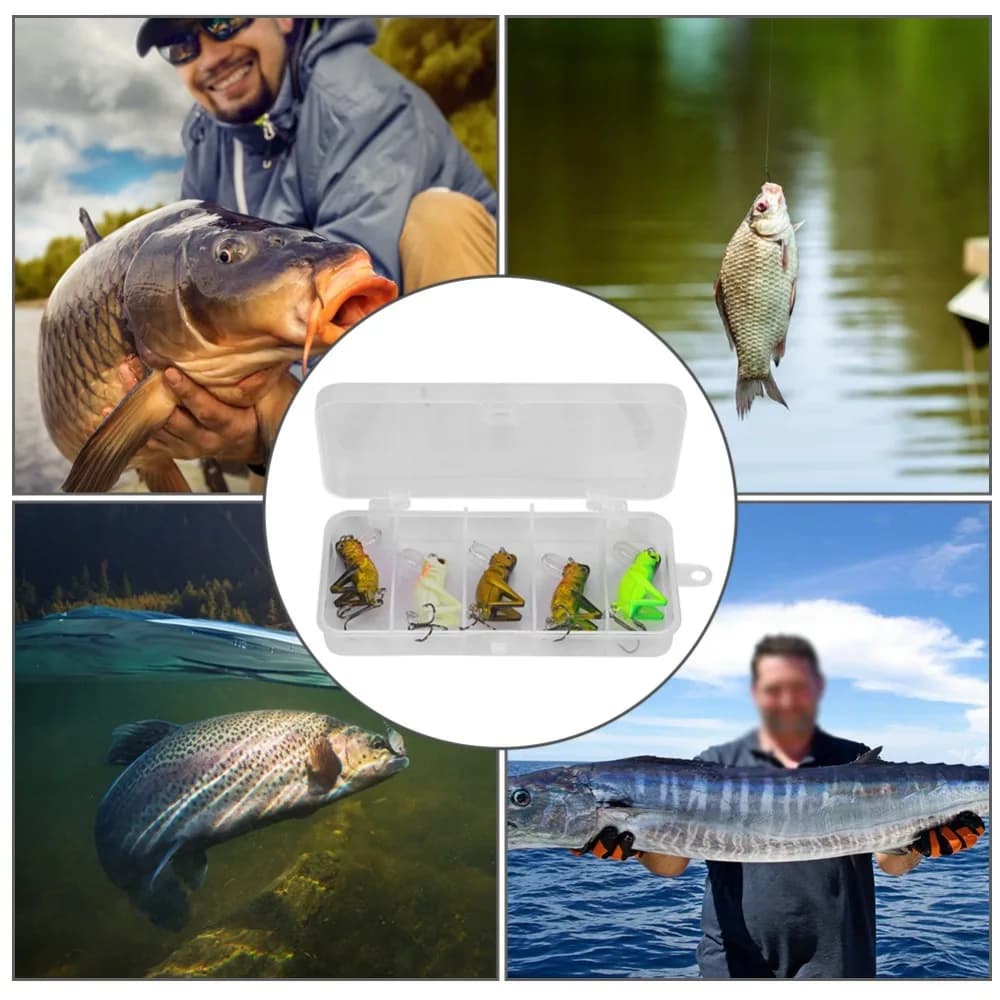 5PCS 3.5cm 8g Cricket Grasshopper Lures Mini Hard Grasshopper Fishing Lures with Treble Hook Cricket Fishing Lures Bass Fishing