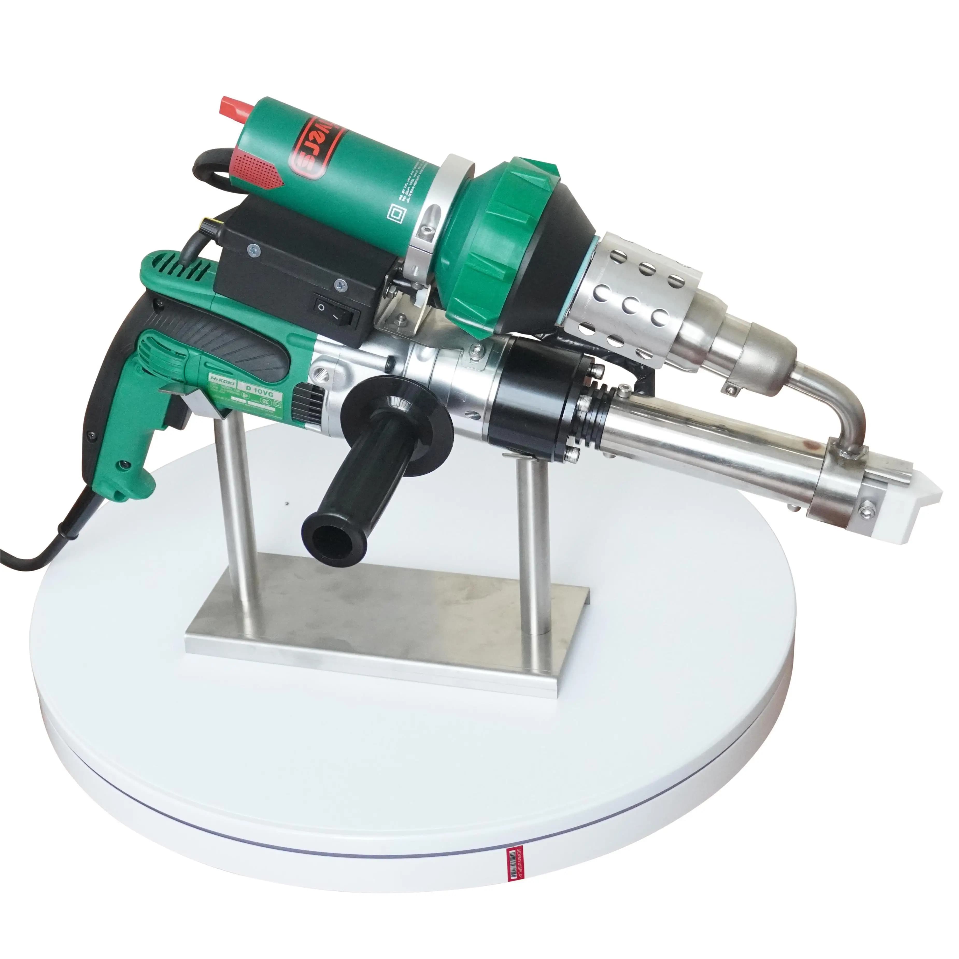 Estrusore per pistola per saldatura a estrusione portatile in plastica con doppio sistema di riscaldamento HIKOKI da 3600 W per PP/PE/HDPE