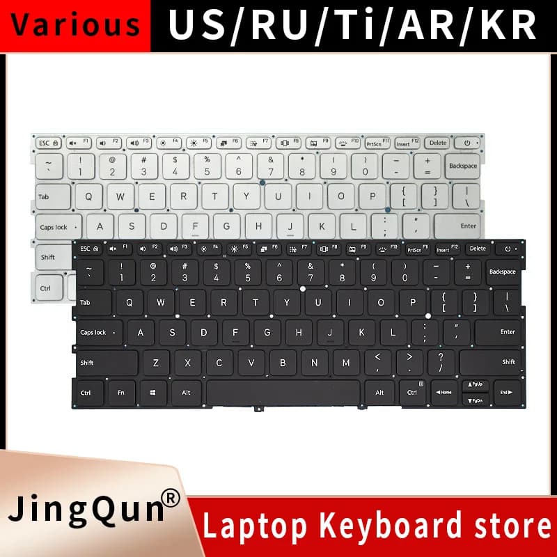 Tastiera russa per Xiaomi MI Air 13,3 pollici 9Z.ND7BW.001 490.09U07.0D01 MK 10000005761 notebook RU argento retroilluminato