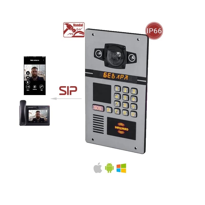 Prodotti Premium 2025 Sistema citofonico campanello videocitofono RTSP SIP IP resistente e impermeabile per edifici di appartamenti con auto RFID