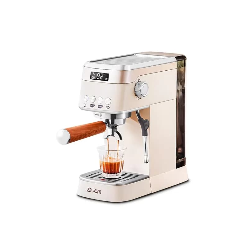 Professional Semi-Automatic Expression Machine, 20 Pressure Bar, Compact for Small Kitchens, Integrated Montalatte, Rapid Heating and Energy Efficiency
