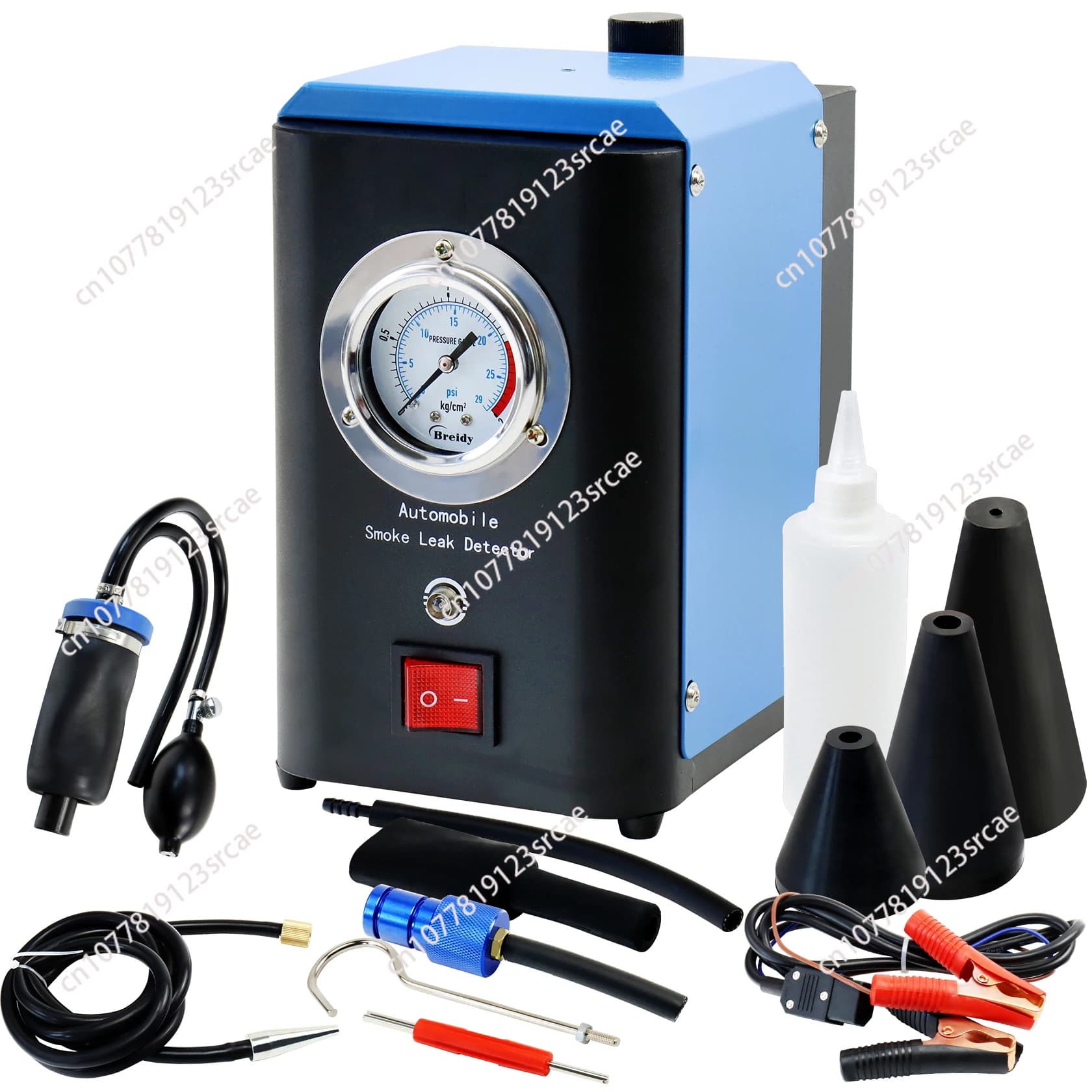 Rilevatore di perdite per macchina del fumo automobilistica Localizzatore di perdite di gas EVAP automobilistico Strumento diagnostico per generatore YouTube