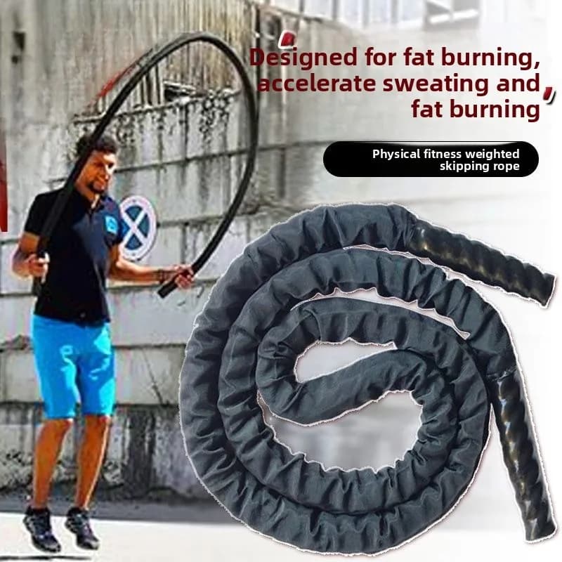 Strength Training Specialized Jump Rope Combat Physical Exercise, Arm Load, Thick Rope, Portable Fitness Equipment Body Building