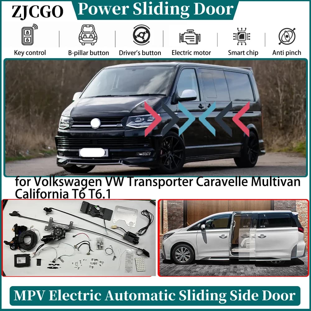 Sistema di Controllo Elettrico Automatico per Porte Scorrevoli Laterali per Volkswagen VW Transporter Caravelle Multivan California T6 T6.1