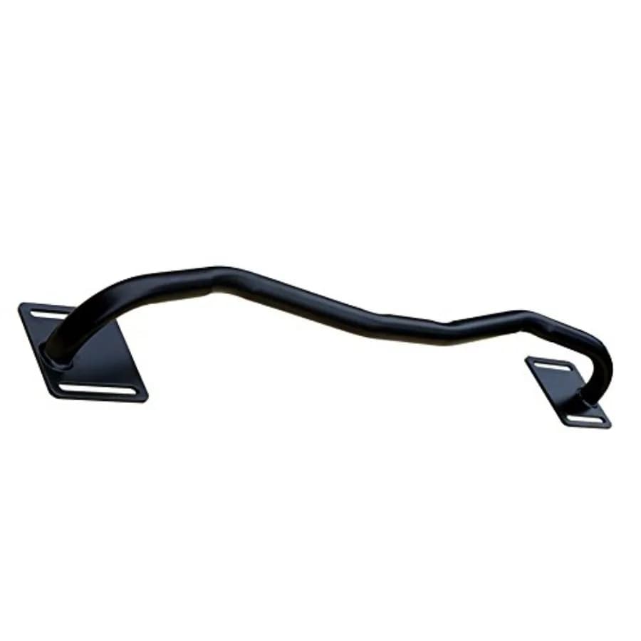 Wall Mounted Doorway Pull Up Bar for home gym use, steel construction, black finish, supports up to 300 lbs with non-slip grips