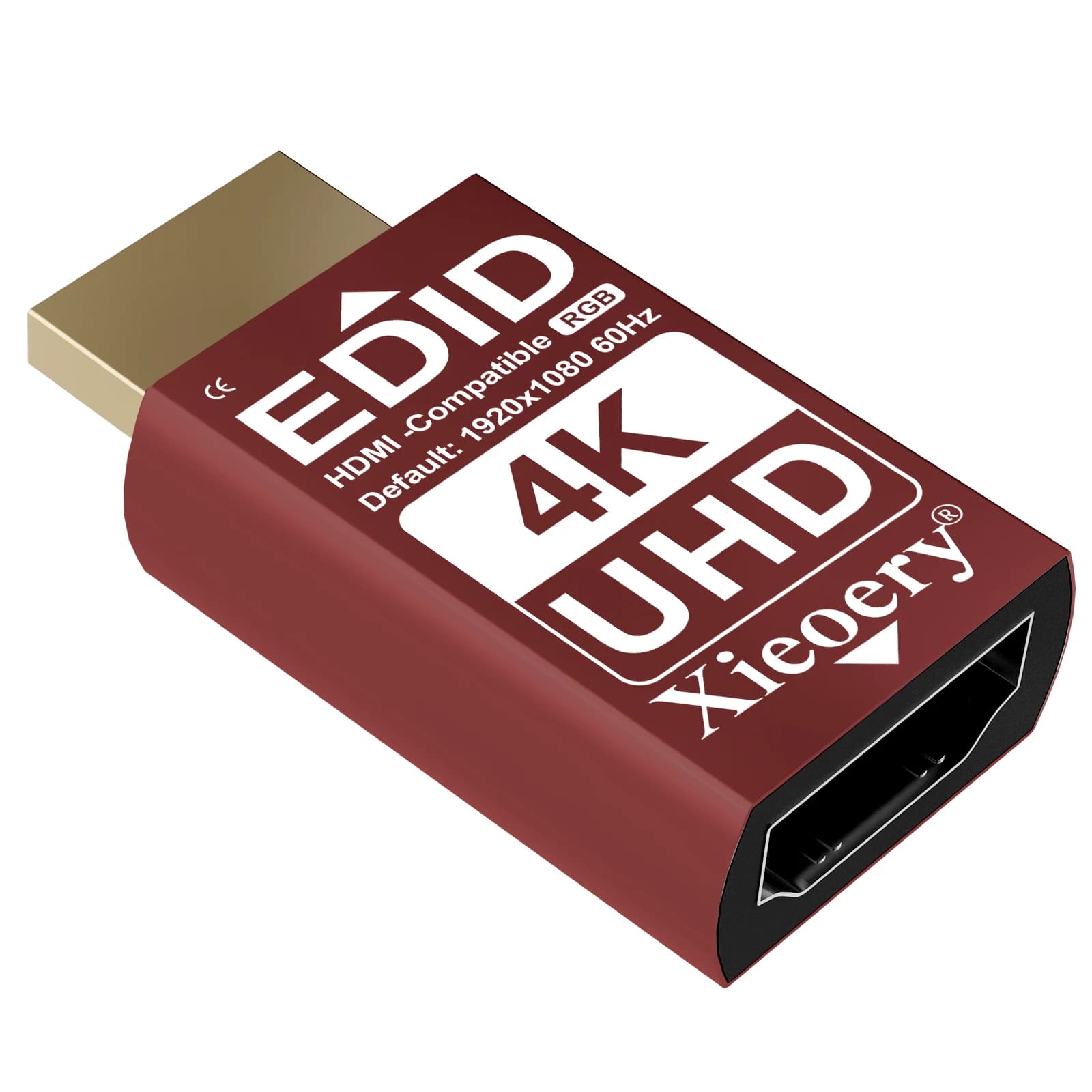 Emulatore EDID HDMI 4K 3840x2160@60Hz per Desktop Remoto/KVM/Server Headless/Configurazioni GPU, Uscita Stabile e Supporto Multi-Res