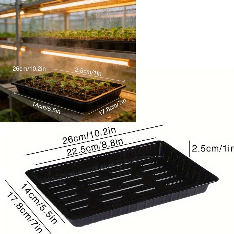 1 Piece Tray Durable for Semina, Plastic Tray for Plants, Rotating Tray for Germination Plants and Flowers, for Serra, Internal Garden and Outside