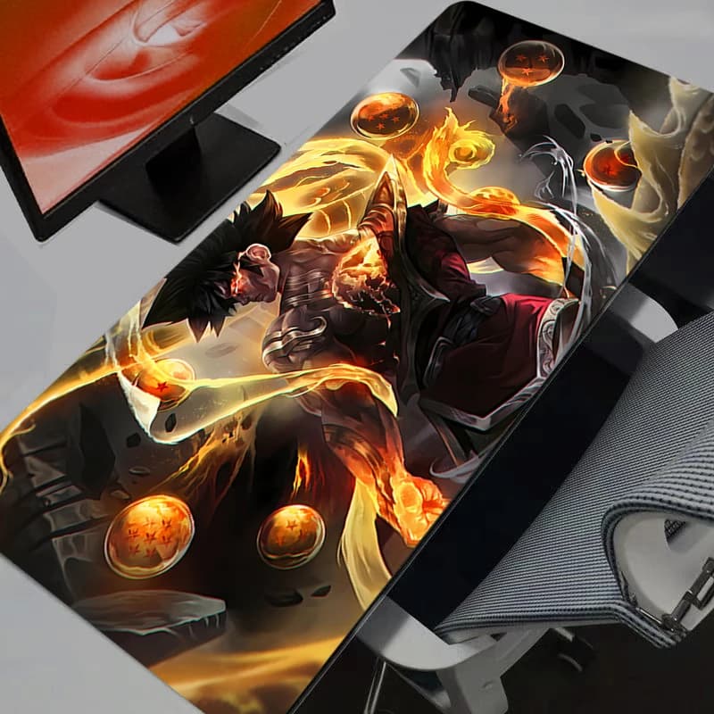 Tappetino per mouse Dragon Ball Z DBZ, tappetino da scrivania per gamer, tappetino per mouse grande per PC, tappetino per tastiera e mouse, accessori da gioco, mousepad.