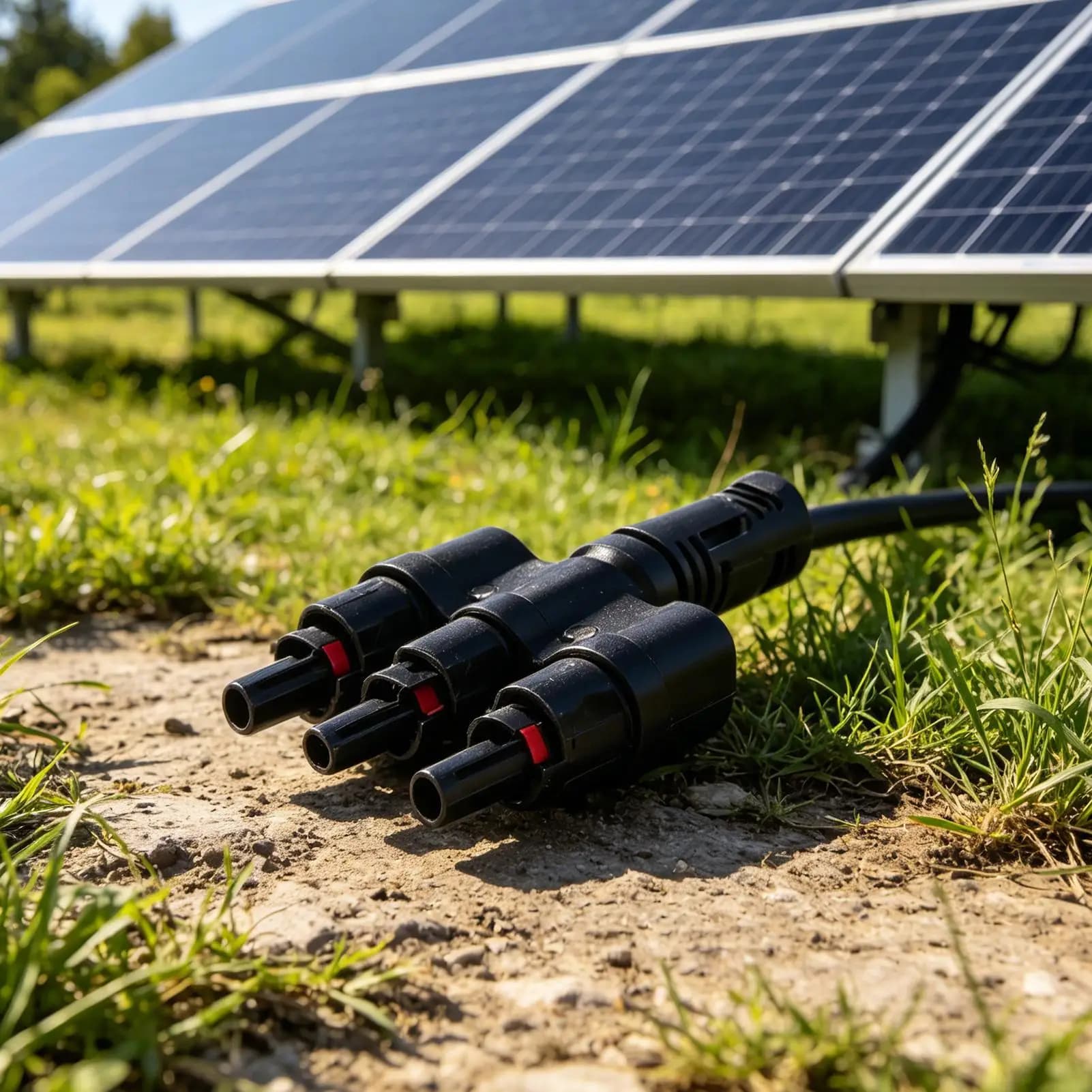 Solar Panel Connector 3 To 1 Waterproof Splitter Solar Branch Connector For Home Roof Photovoltaic System Business
