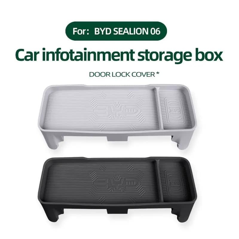 Suitable for Byd Haise 06dmi, Silicone Storage Box for Central Console and EV Dashboard