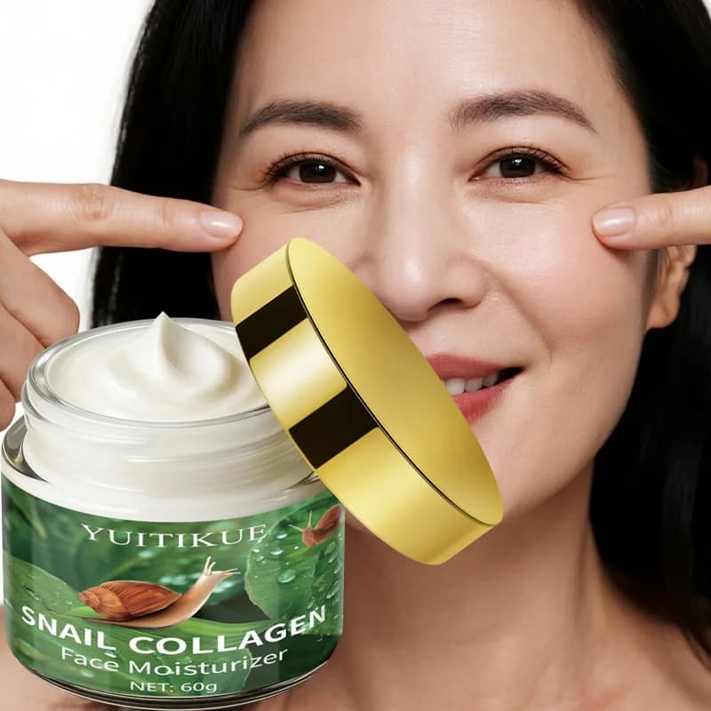 YUITIKUE Crema Viso al Collagene di Lumaca, Infusa con Retinolo, Idratazione Profonda e Effetto Rassodante per una Pelle Radiosa e Giovane