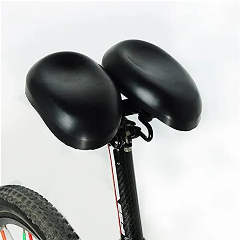 HOES-2X Nuovo sedile per bicicletta senza naso Comodo sedile per bicicletta per uomo Donna Cuscino da sella ergonomico morbido con doppio imbottitura