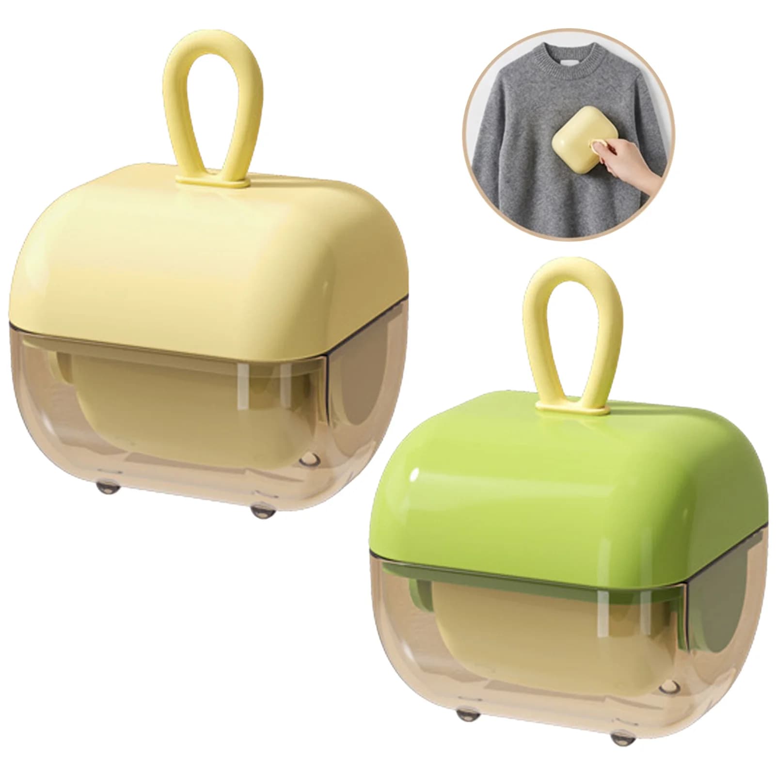 Rullo Levapelucchi Riutilizzabile e Lavabile, Pulitore Portatile per Vestiti, Potente Strumento per la Rimozione di Peli di Animali Domestici con Coperchio per Viaggi e Cura dei Tessuti in Casa