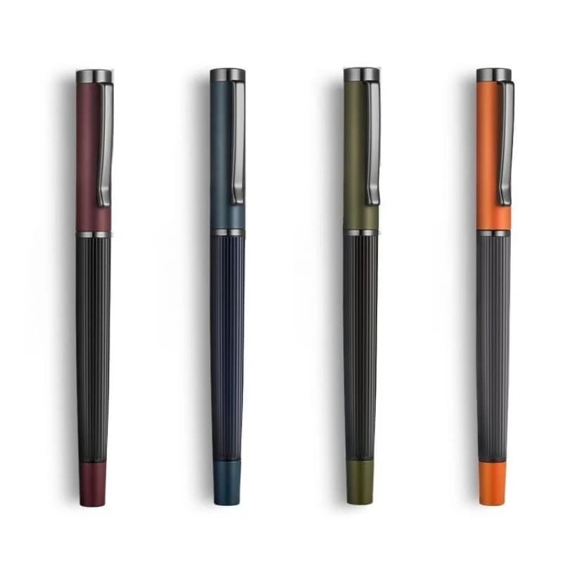 Geman Schmidt Nib Black Striped Luxury Fountain Pens F 0.5MM Business School Writing Black Ink Pen Smooth Writing, Popular Now