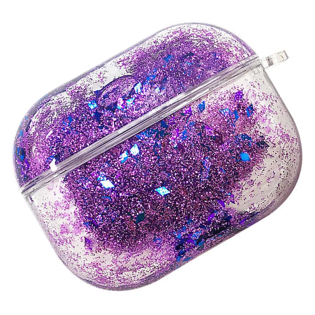 Wireless Earphone Case Quicksand Glitter Protective Cover Portable Earbuds Case Earphone Protector Fashion Precise Cut Charging