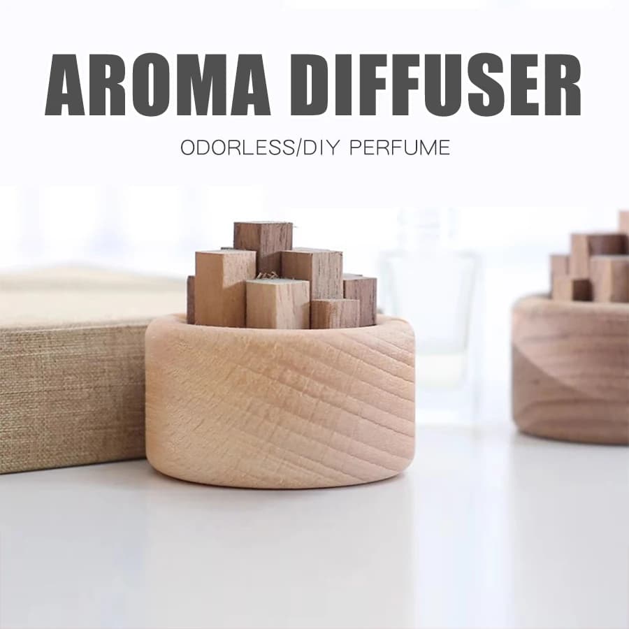 Diffusore di aromi in legno senza profumo, accessori per la fragranza della casa, decorazioni per la stanza, ornamenti in legno, aromaterapia, deodorante per auto, decorazioni.