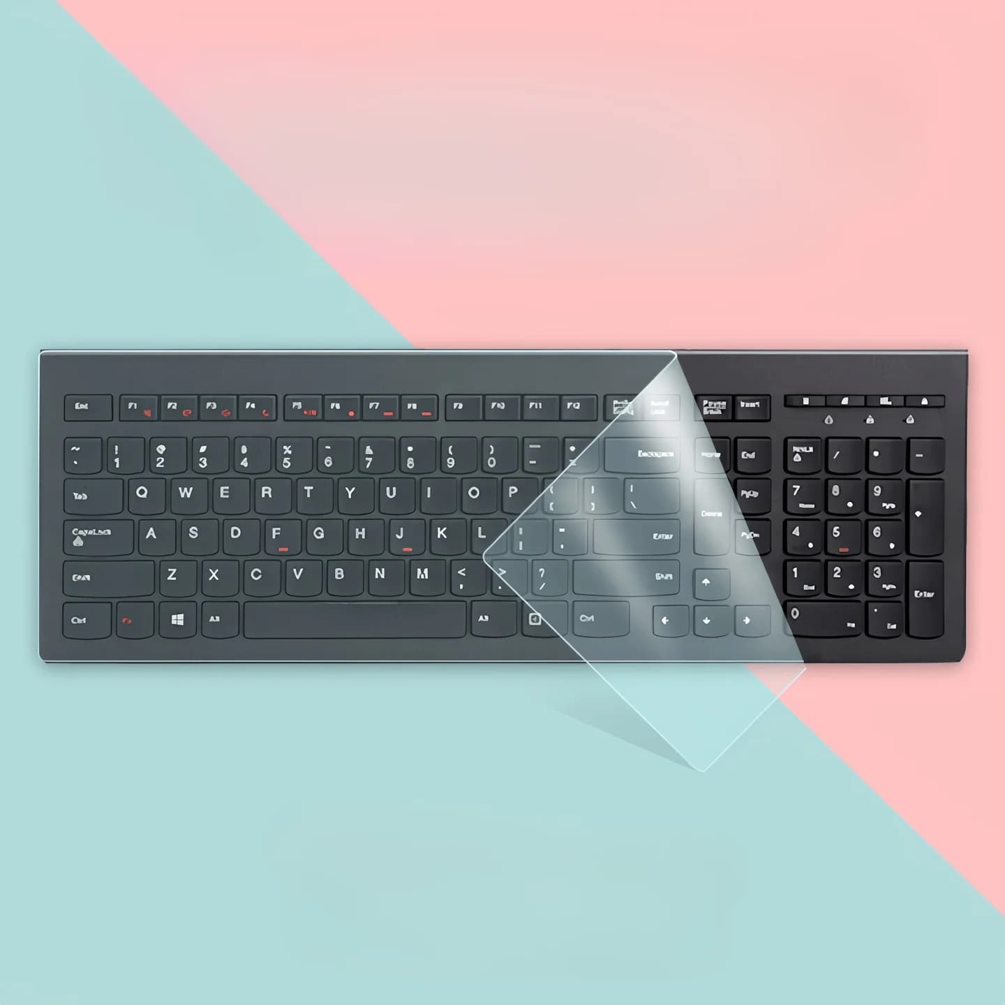 Desktop Keyboard Cover, Flat Film for Mechanical Keyboards,External Keyboard Film,Keyboard Protector,Dustproof and, Easy To Wash
