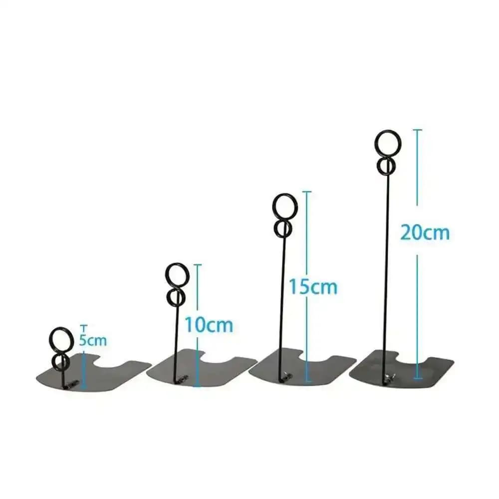 Clip per etichette in metallo Carta prezzo pane Panetteria Torta Negozio Clip per carte Display in piedi | Loripos
