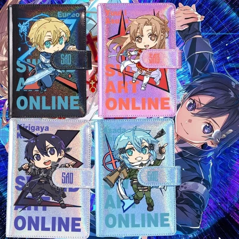Sword Art Online Asuna Kirito anime cartoon laser notebook creativo personalizzato studente staccabile pianificatore di cancelleria all'ingrosso