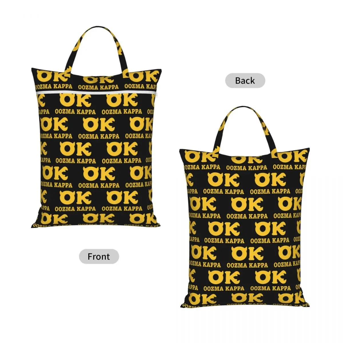 Squishy Oozma Kappa OK Travel Laundry Bag Waterproof Reusable Dirty Clothes Pouch Gym Yoga Vacation Washing Basket