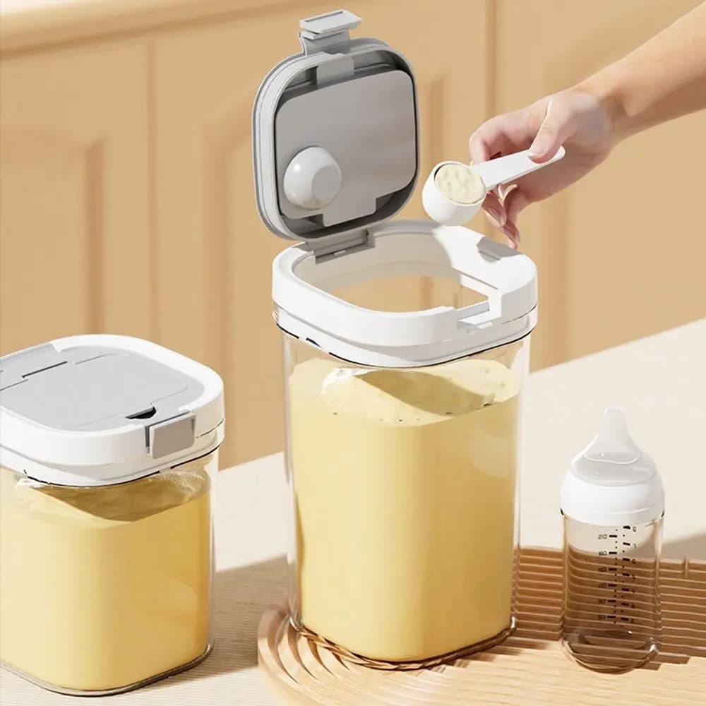 Multi-purpose UV-Resistant Milk Powder Jar Reusable Stackable Airtight Container Leak-proof Food Grade Coffee Bean Can Home