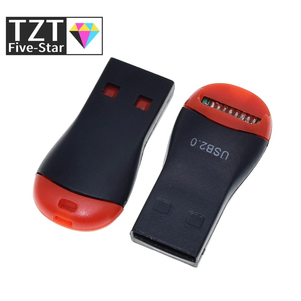 TZT 1/3/5PCS USB 2.0 Micro SD SDHC TF Lettore di schede di memoria flash Mini adattatore per laptop
