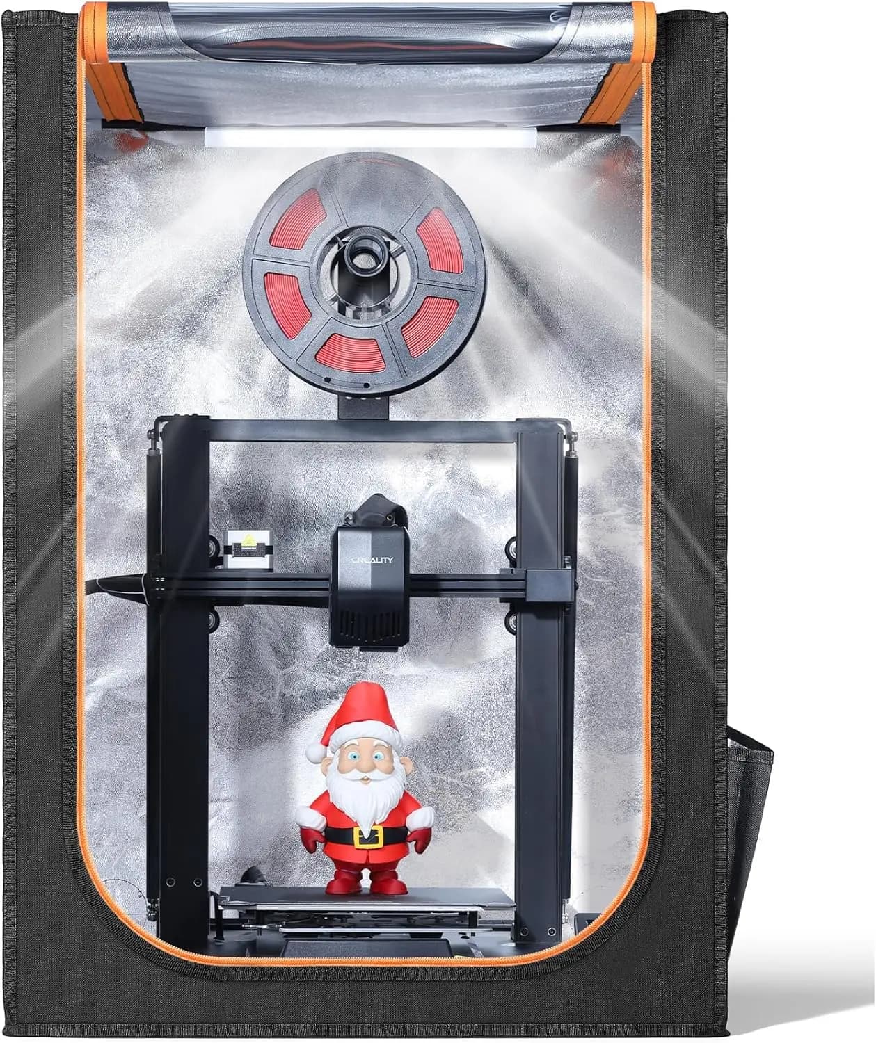 Box per Stampante 3D con Illuminazione LED, Tenda Ignifuga e Antipolvere per Protezione a Temperatura Costante