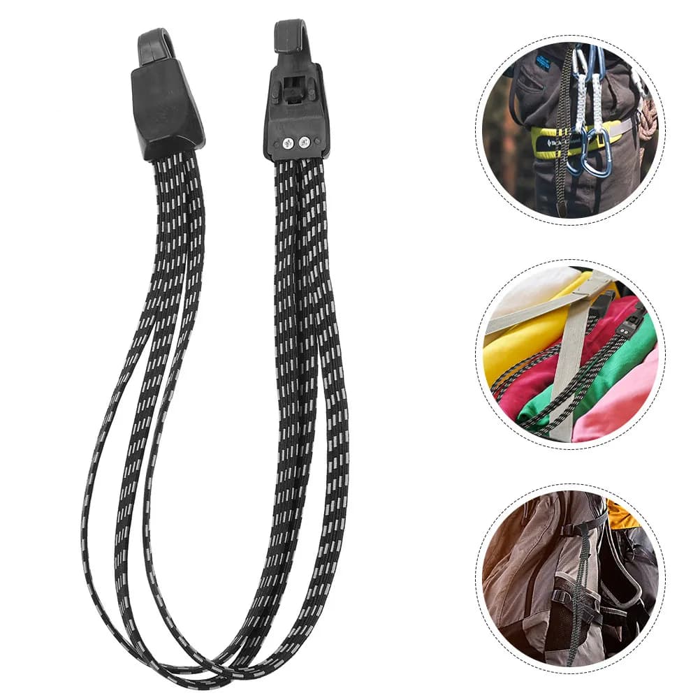 2 Pieces Valuable Belts, Caregiver Resistant for Baggage Fixing, Camping, Hiking, Travel and Storage