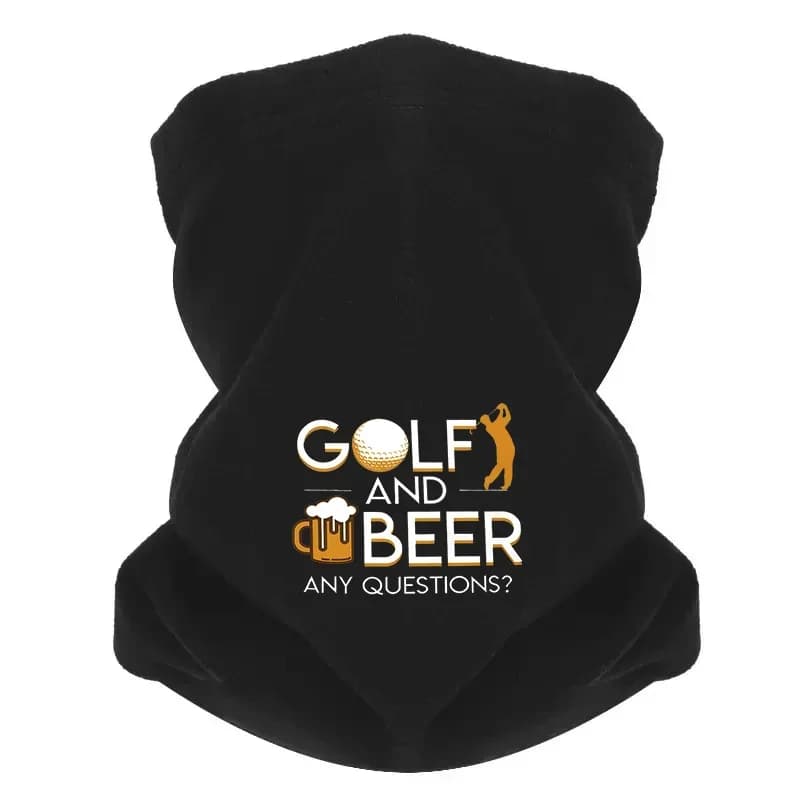 Boccale di birra con palline da golf, chiedere il golfista. Sciarpa da uomo per esterni Maschera Ghetta per il collo Cappello Berretto da donna Copricapo Antivento Mantieni caldo l'inverno Multifunc