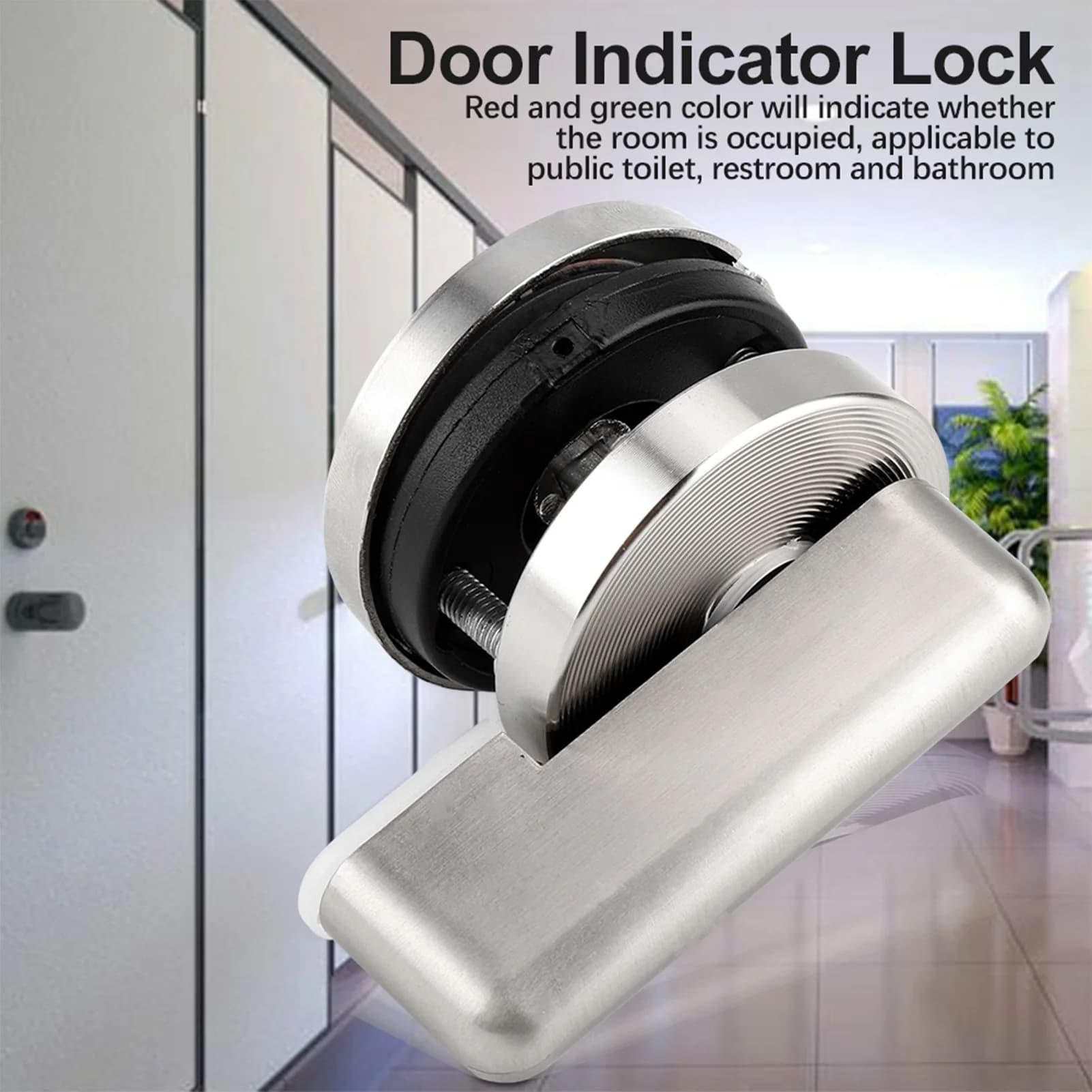 Indicatore di stato della porta con serratura, indicatore di privacy per WC, bagno e servizi igienici