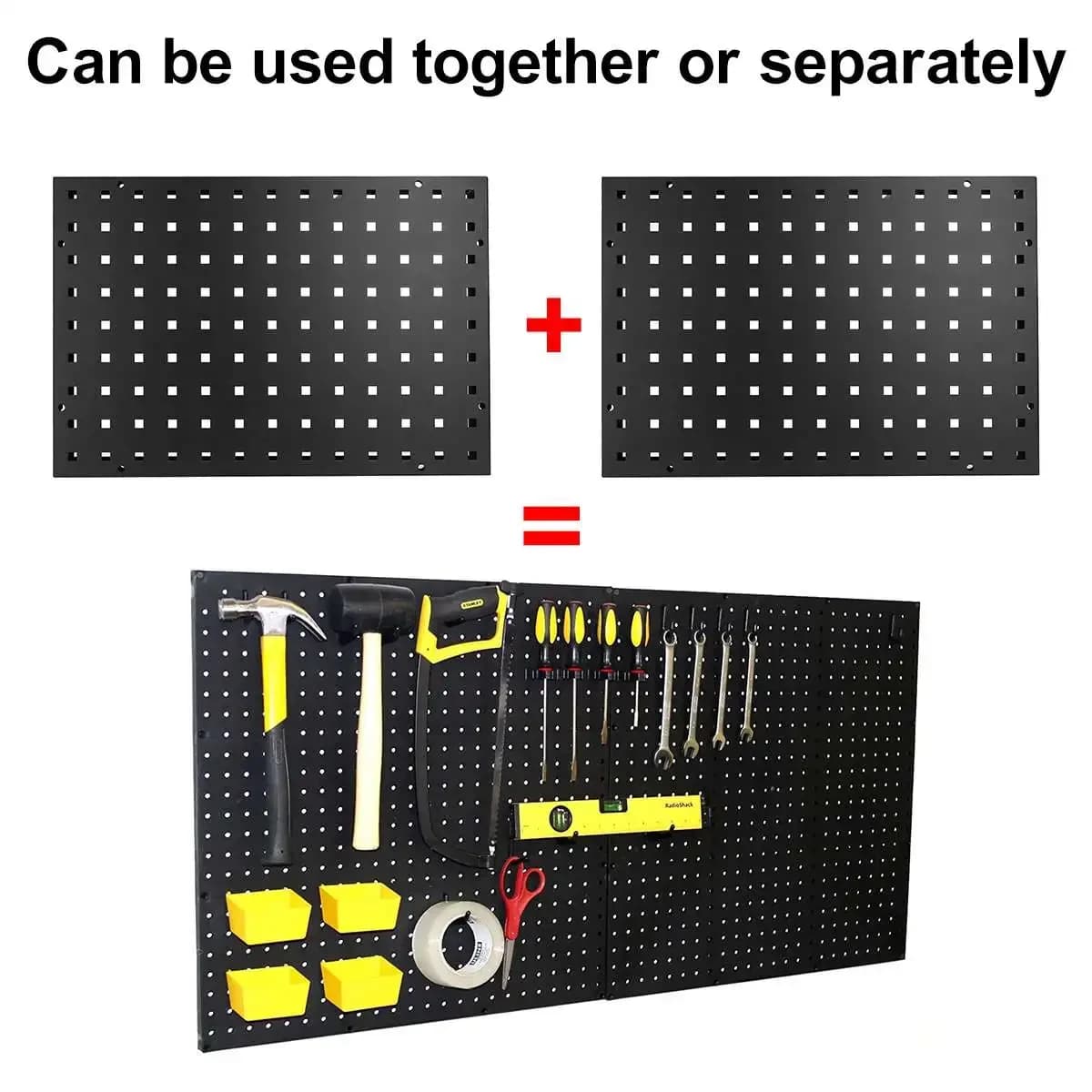 500x400mm Organizer Tool Boxes Wall-Mounted Hardware Tool Hanging Board Plate Hook Parts Storage Garage Unit Shelving Tool