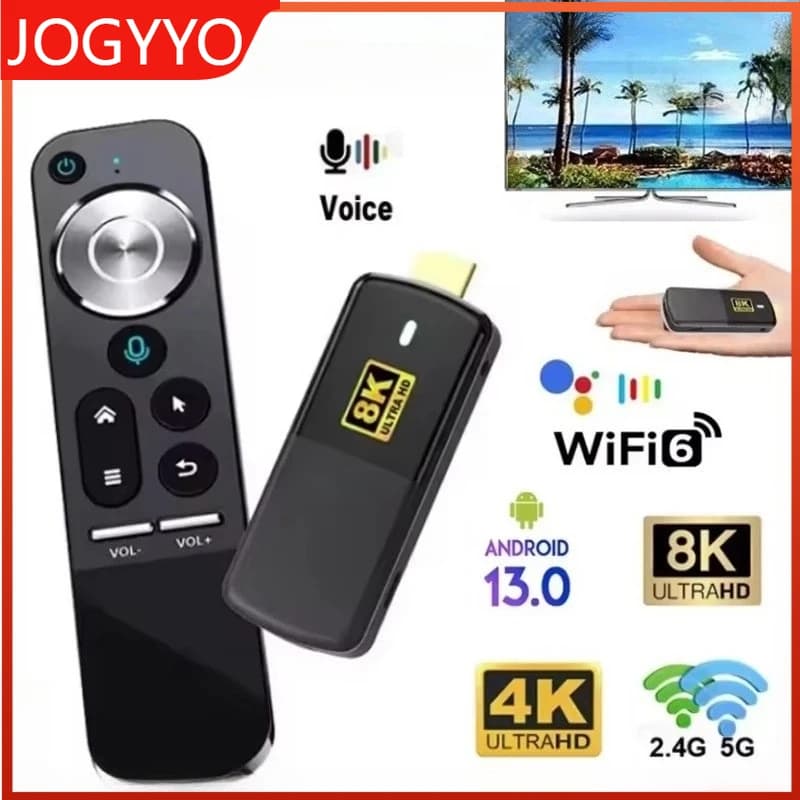 New H96 Max M3 Smart TV Stick BT 5.0 Android 13.0 RK3528 HD 4K WIFI6 Build voice control TV Dongle 5G Android TV Box 2GB 8GB