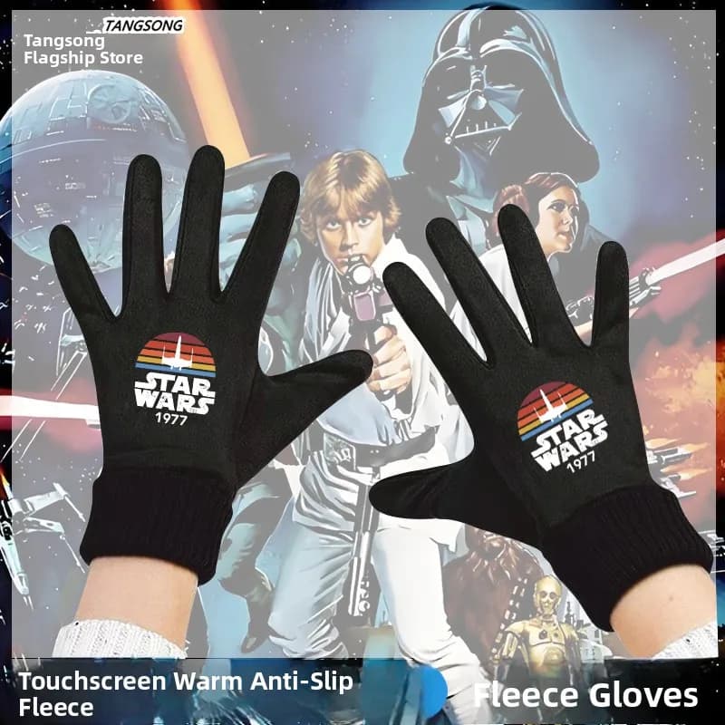 Winter Cycling Gloves with Touchscreen, Unisex, Lining in Pile, Casual, Collection in Collaboration with Cinema, Bicycle Gloves for Men and Women