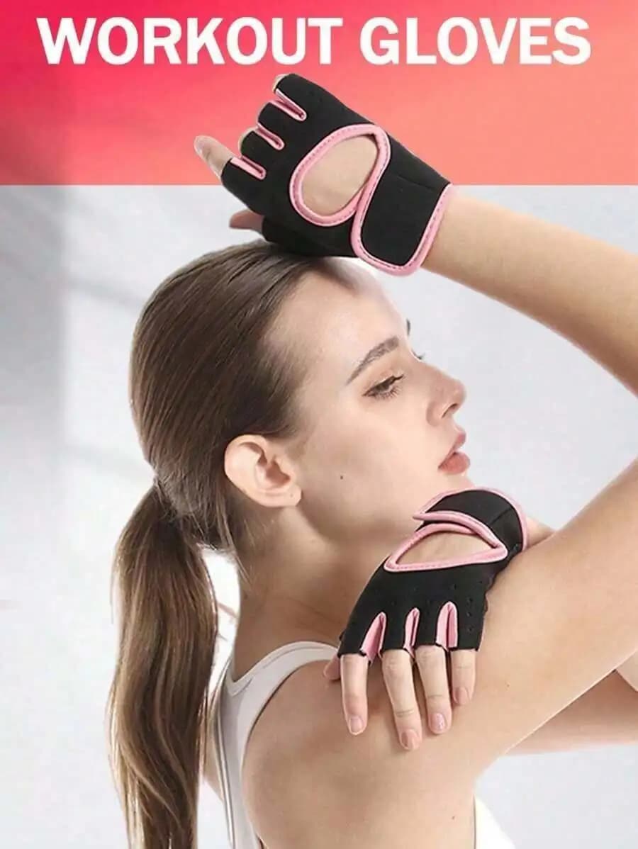 Workout Gloves Women Non Slip Weight Lifting Gym Gloves With Shock Absorption Excellent Grip For Cycling Pull Ups Climbing
