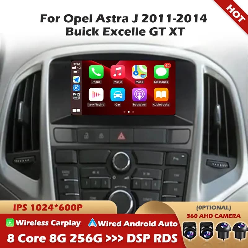 Radio Carplay Per Opel Astra J 2011-2014 Buick Excelle GT XT Auto Lettore Multimediale Sistema Intelligente Android Auto di Navigazione