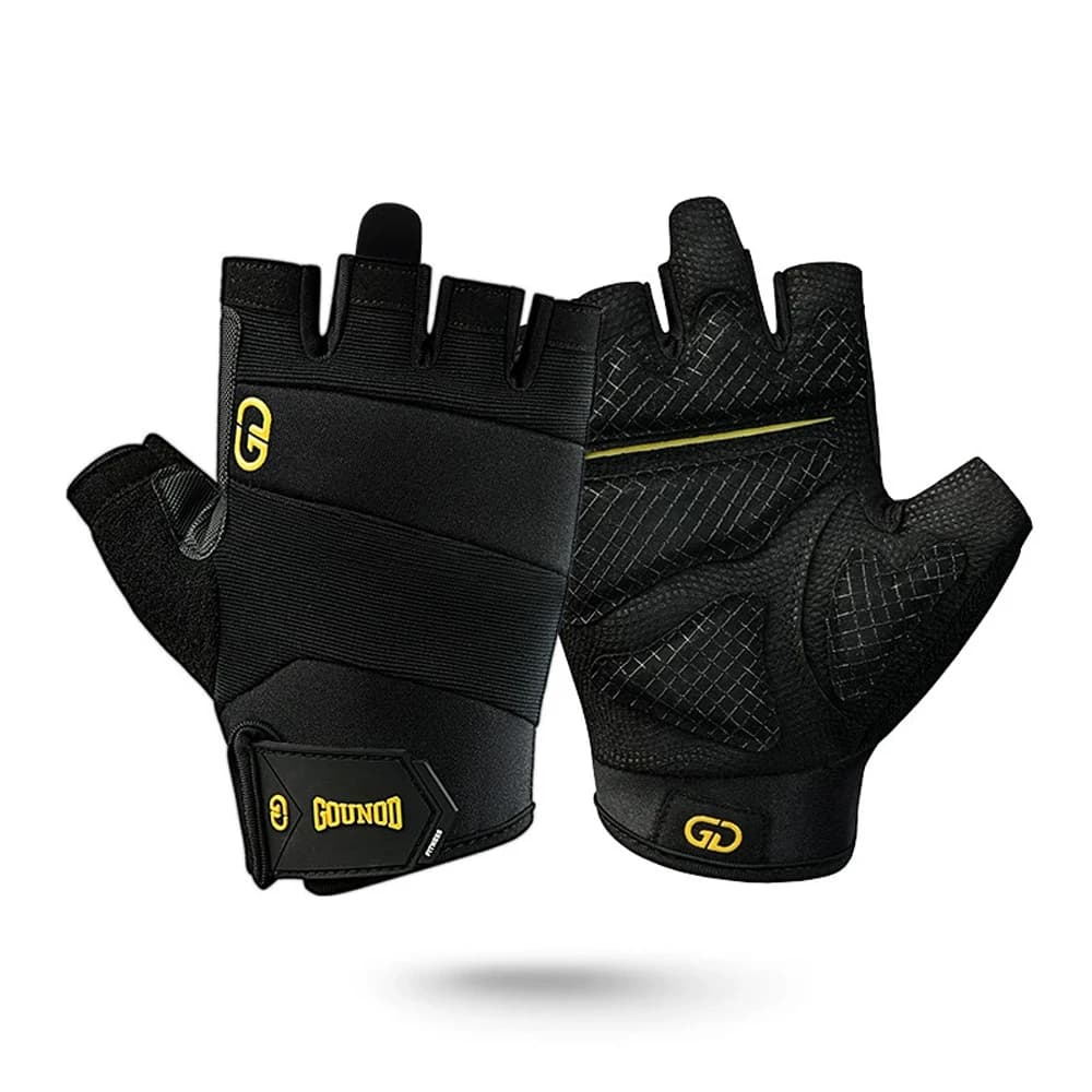 1 pair of fingerless workout gloves for men and women, lightweight and breathable fitness gloves for weight lifting, cycling, climbing