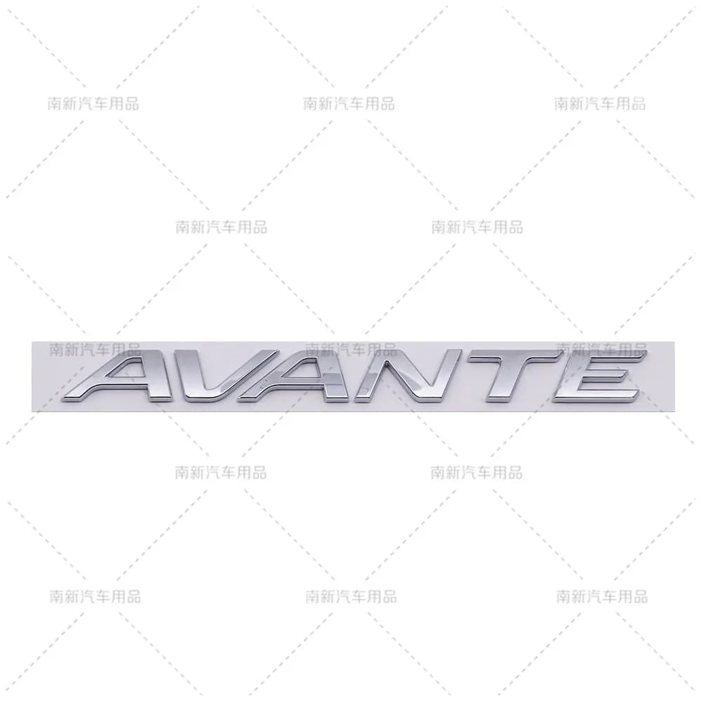 3D ABS AVANTE Letter Car Emblem Badge Sticker Fit Hyundai Avante Rear Trunk Side Fender Car Styling Decal