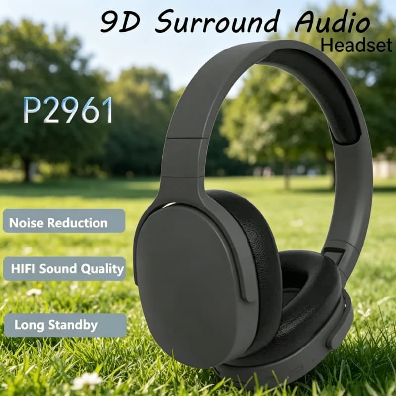 Bluetooth 5.3 Headphones Wireless dual mode earphones Foldable musical headphones with noise reduction for iPhone Xiaomi