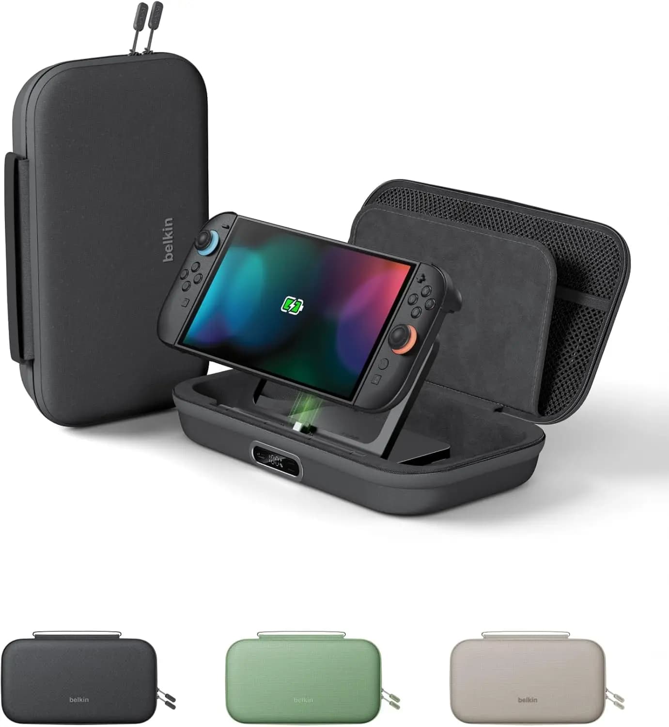 Switch 2 Charging Case Pro, 10000mAh Power Bank, 30W Fast Charging- Custom Fit, Hard Shell Carrying Case for Nintendo Switch 2