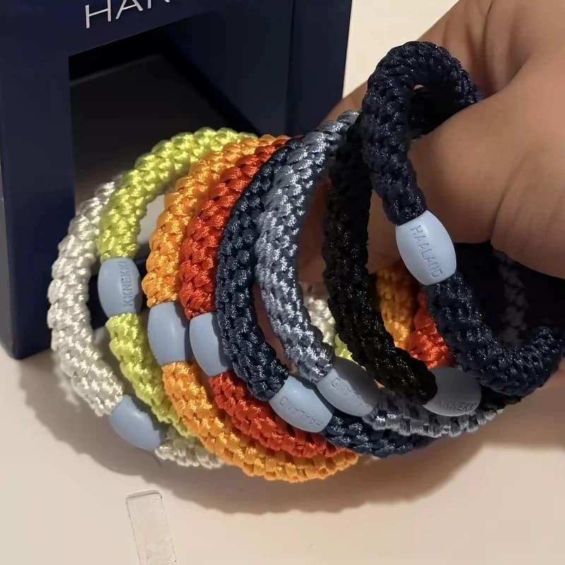 Original In-Stock KKNEKKI Haaland Same Style Hair Tie Limited Edition Colorful Braided High Elasticity Non-Slip Sports Hair Band
