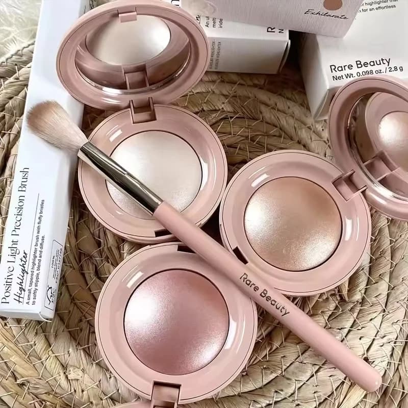 Palette Illuminante Rare Beauty Fashion, Effetto Luminoso Naturale, Controllo dell'Olio, Cosmetici Naturali