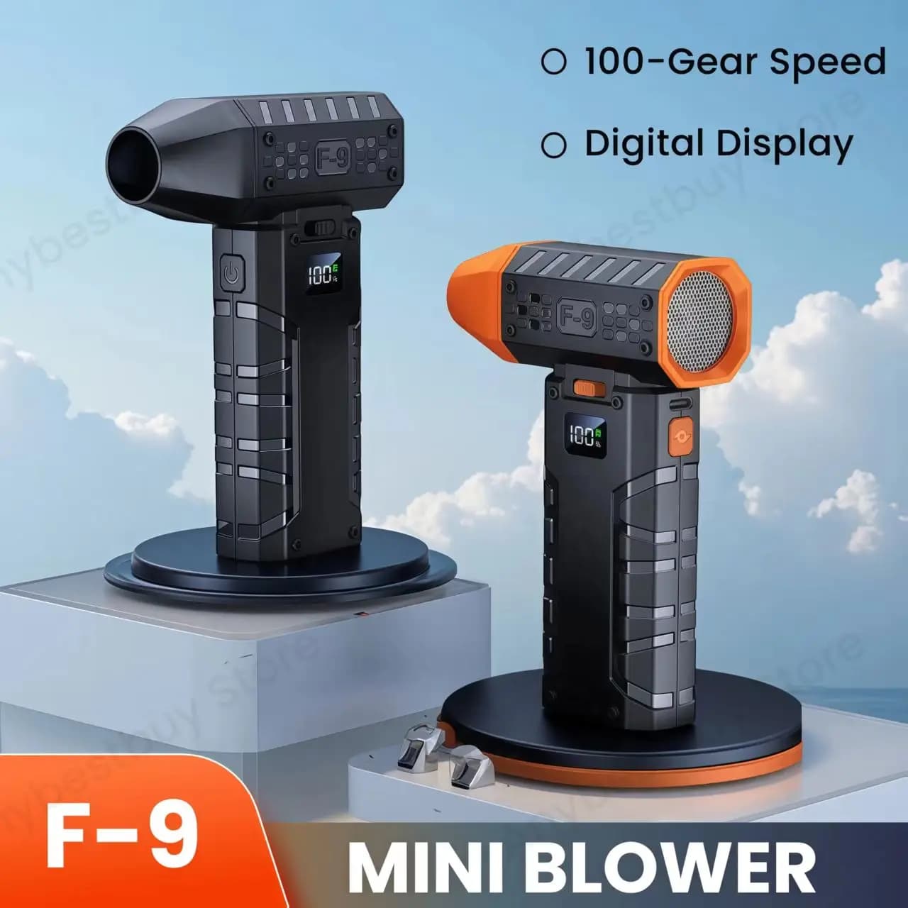 130000 giri/min Mini ventilatore d'aria Motore brushless Potente ventilatore di polvere Display a batteria Illuminazione a LED Ventilatore turbo ricaricabile portatile Jet
