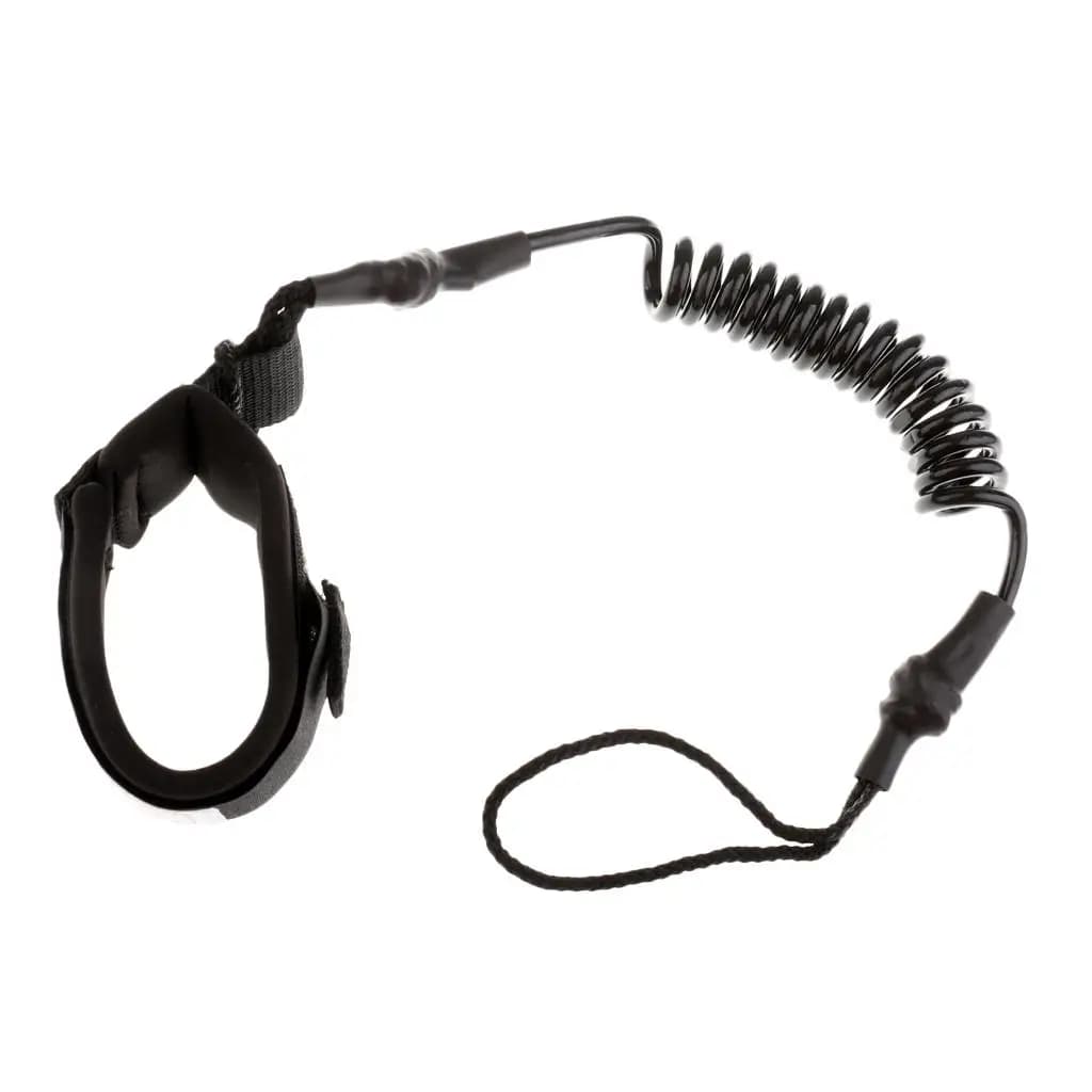 PU Surfboard Coiled Leash Lightweight 5FT Paddle Board Leash for Kayak Longboard Fishing Rod