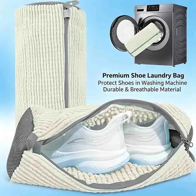 Reusable Mesh Shoe Washing Bag Anti-deformation Sneaker Laundry Protector Bag For Washing Machine