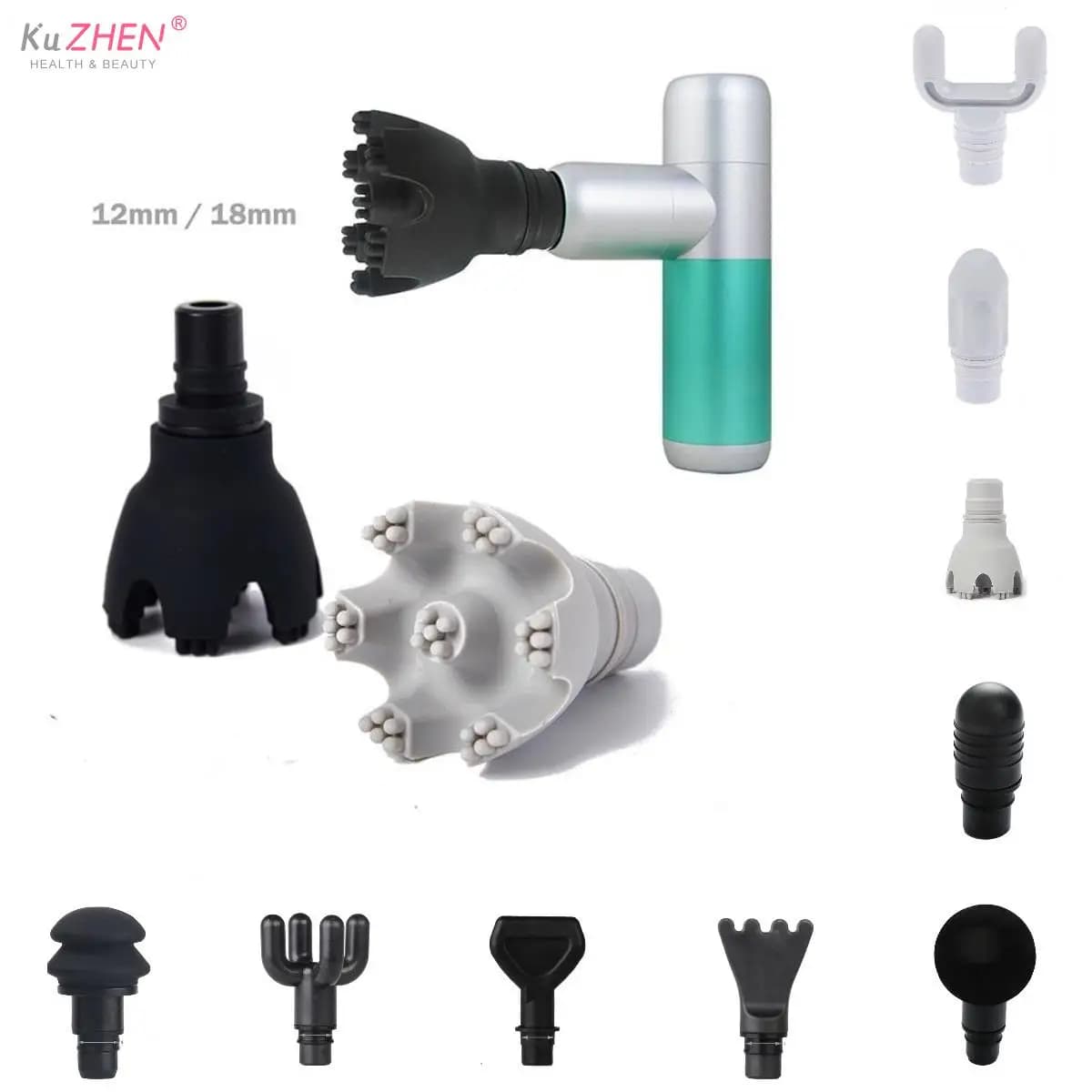 1 pcs spare heads for massage gun muscle stimulation body relaxation modeling exercise strap massager head Pistool