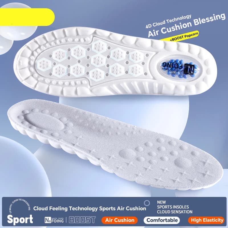 Solette Sportive in TPU Migliorate per Assorbimento degli Urti, Cuscinetti Elastici per Scarpe da Corsa, Deodoranti e Confortevoli